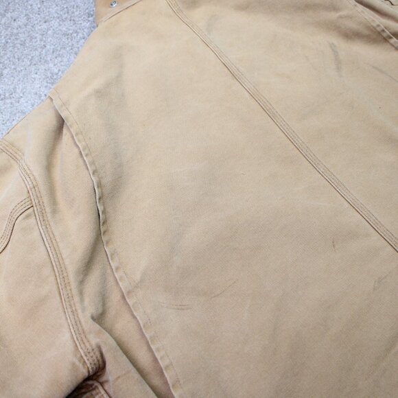 VTG Carhartt Jacket Mens XL Brown Detroit Chore Barn Blanket-Lined Distressed - Picture 12 of 16